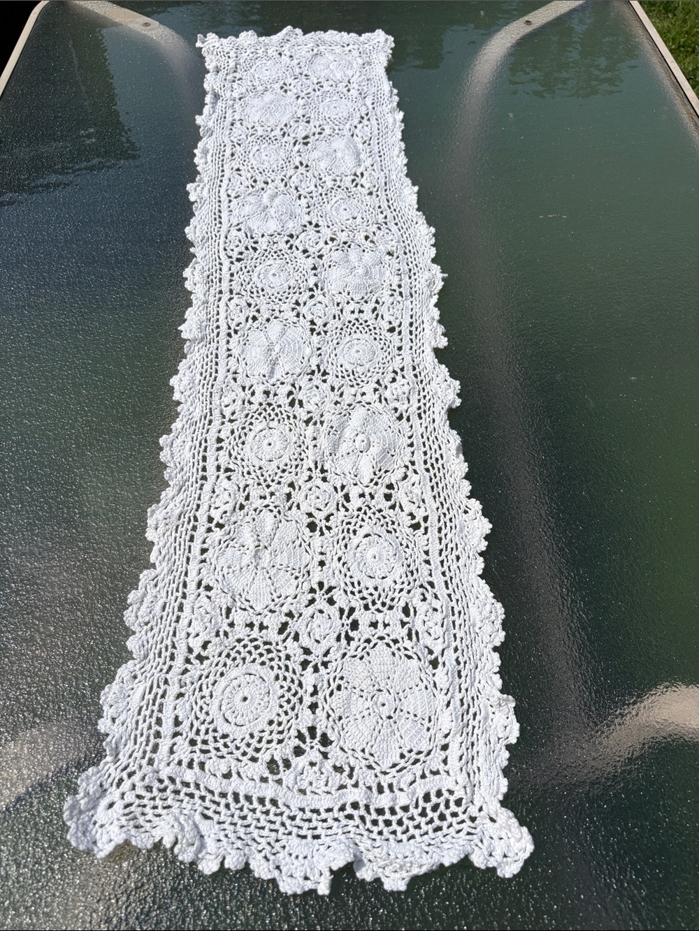 Handcrafted Crochet Table Runner